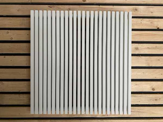 1x h900xb900 horizontaale designradiator mat wit - afbeelding 1 van  3