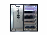 1x infrarood sauna met douche combinatie - afbeelding 2 van  9