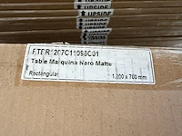 1x keramische salontafelblad marquina nero matte - 1200mm - afbeelding 2 van  3