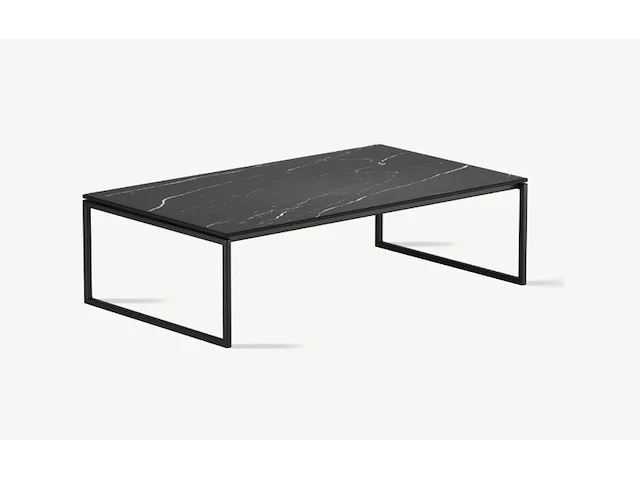 1x keramische salontafelblad marquina nero matte - 1200mm - afbeelding 1 van  3