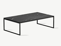 1x keramische salontafelblad marquina nero matte - 1200mm - afbeelding 1 van  3