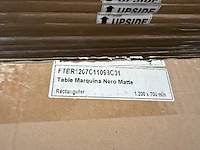 1x keramische salontafelblad marquina nero matte - 1200mm - afbeelding 2 van  3