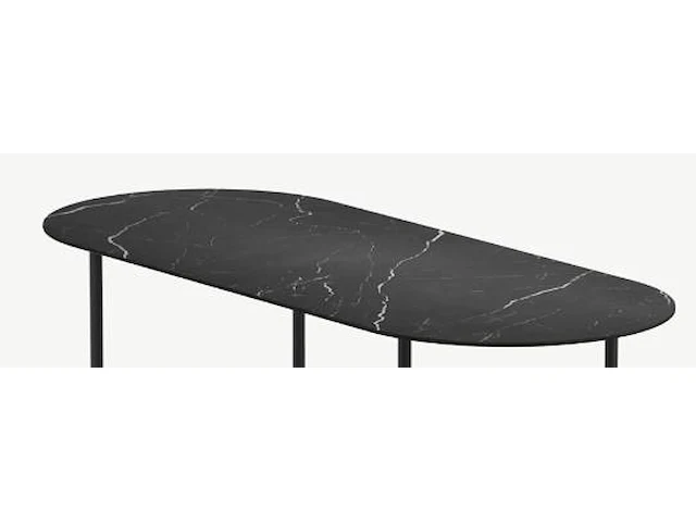 1x keramische salontafelblad marquina nero matte - 1400mm - afbeelding 1 van  3