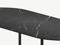 1x keramische salontafelblad marquina nero matte - 1400mm - afbeelding 1 van  3