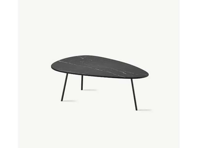 1x keramische salontafelblad organic sahara nero matte - 1044x705mm - afbeelding 1 van  3