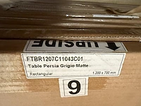 1x keramische salontafelblad persia grigio matte - 1200mm - afbeelding 2 van  3