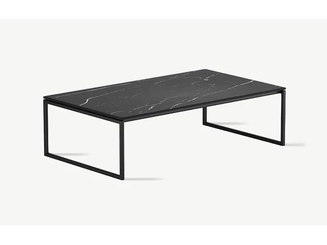 1x keramische salontafelblad rectangular sahara nero matte - 1200x700mm - afbeelding 1 van  3