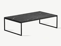 1x keramische salontafelblad rectangular sahara nero matte - 1200x700mm - afbeelding 1 van  3