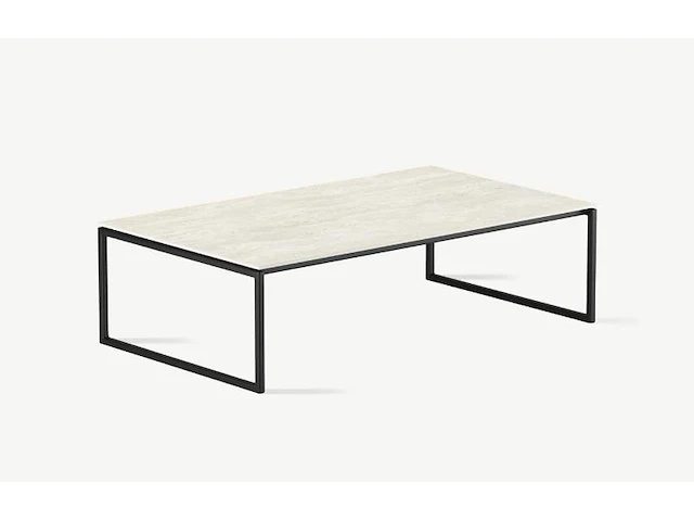 1x keramische salontafelblad rectangular travertine crema - 1200x700mm - afbeelding 1 van  3
