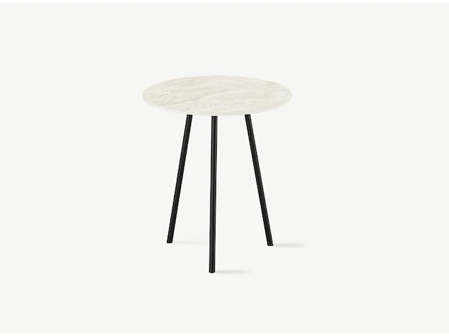1x keramische salontafelblad round travertine crema - 400mm - afbeelding 1 van  3