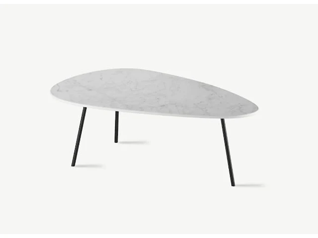 1x keramische salontafelblad statuarietto bianco matte - 1044mm - afbeelding 1 van  3