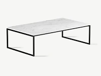 1x keramische salontafelblad statuarietto bianco matte - 1200mm - afbeelding 1 van  3
