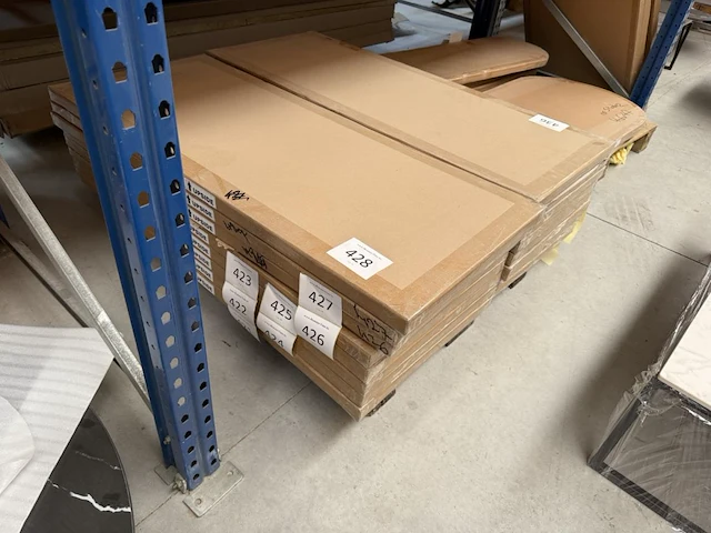 1x keramische salontafelblad statuarietto bianco matte - 1200mm - afbeelding 3 van  3
