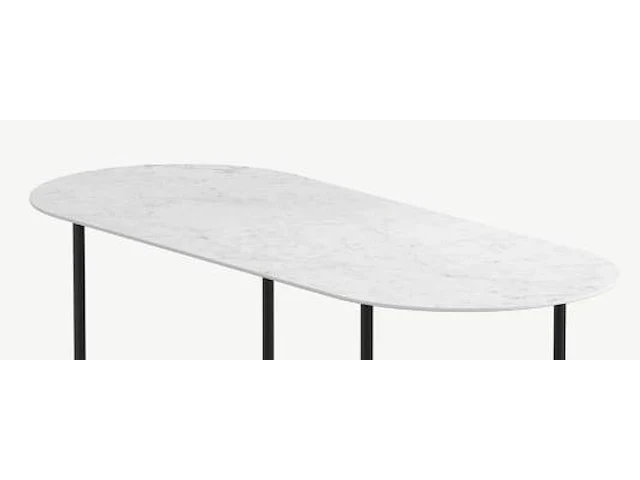 1x keramische salontafelblad statuarietto bianco matte - 1400mm - afbeelding 1 van  3