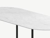1x keramische salontafelblad statuarietto bianco matte - 1400mm - afbeelding 1 van  3