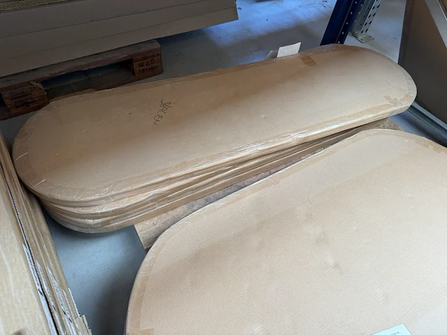 1x keramische salontafelblad statuarietto bianco matte - 1400mm - afbeelding 3 van  3