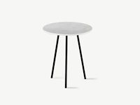 1x keramische salontafelblad statuarietto bianco matte - dia 400mm - afbeelding 1 van  3