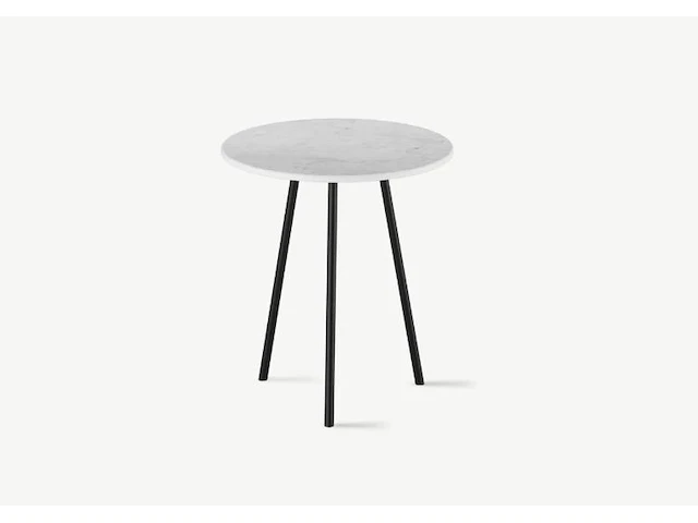1x keramische salontafelblad statuarietto bianco matte - dia 400mm - afbeelding 1 van  3