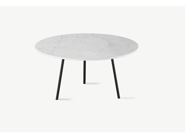 1x keramische salontafelblad statuarietto bianco matte - dia 680mm - afbeelding 1 van  3