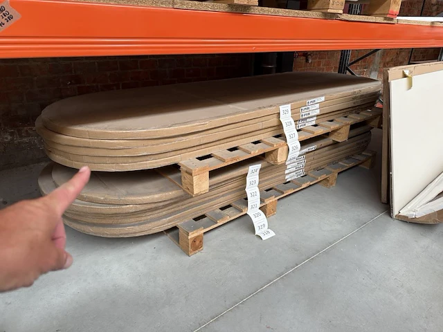 1x keramische salontafelblad travertin crema - 700mm - afbeelding 3 van  3