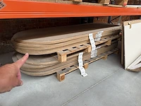1x keramische salontafelblad travertin crema - 700mm - afbeelding 3 van  3