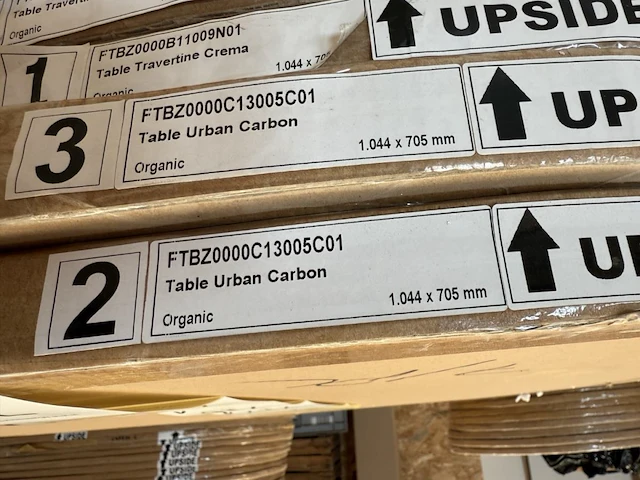 1x keramische salontafelblad urban carbon - 1044mm - afbeelding 2 van  3