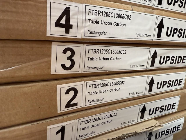 1x keramische salontafelblad urban carbon - 1200mm - afbeelding 2 van  3