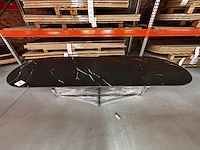 1x keramische tafel boat oval met onderstel - 2800x900x750mm - afbeelding 3 van  5