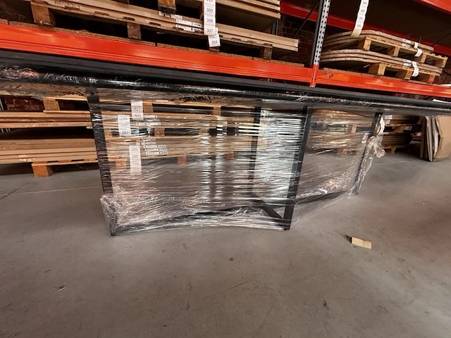 1x keramische tafel boat oval met onderstel - 2800x900x750mm - afbeelding 4 van  5