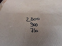 1x keramische tafel boat oval met onderstel - 2800x900x750mm - afbeelding 5 van  5