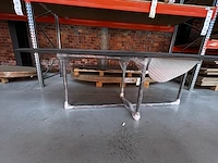 1x keramische tafel oval met onderste l- 2500x1250x770mm - afbeelding 4 van  5