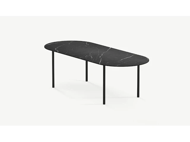 1x keramische tafelblad marquina nero matte - 2200mm - afbeelding 1 van  3