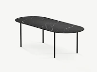 1x keramische tafelblad marquina nero matte - 2200mm - afbeelding 1 van  3
