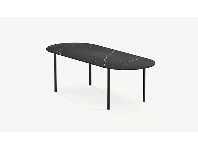 1x keramische tafelblad marquina nero matte - 2800mm - afbeelding 1 van  3
