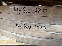 1x keramische tafelblad marquina nero matte - dia 1200mm - afbeelding 2 van  3
