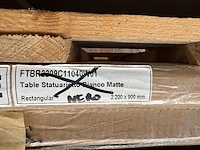 1x keramische tafelblad nero mogelijks met krassen - 2200mm - afbeelding 2 van  4