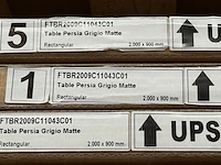 1x keramische tafelblad persia grigio matte - 2000mm - afbeelding 2 van  3