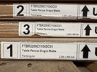 1x keramische tafelblad persia grigio matte - 2200mm - afbeelding 2 van  3
