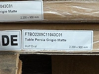1x keramische tafelblad persia grigio matte - 2200mm - afbeelding 2 van  3