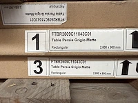 1x keramische tafelblad persia grigio matte - 2600mm - afbeelding 2 van  3