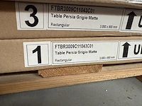1x keramische tafelblad persia grigio matte - 3000mm - afbeelding 2 van  3