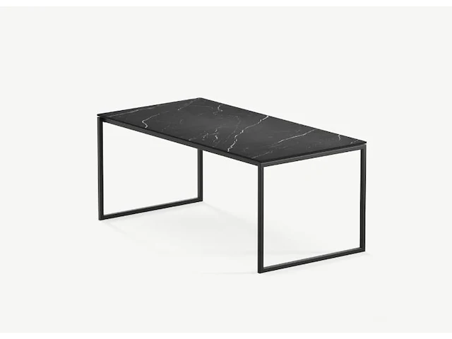 1x keramische tafelblad rectangular sahara nero matte - 1800x900mm - afbeelding 1 van  2