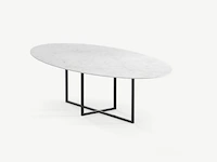 1x keramische tafelblad statuarietto bianco matte - 2500mm - afbeelding 1 van  3