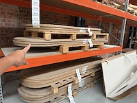 1x keramische tafelblad statuarietto bianco matte - 2800mm - afbeelding 3 van  3