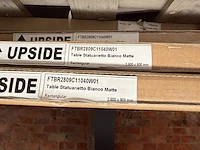 1x keramische tafelblad statuarietto bianco matte - 2800mm - afbeelding 2 van  3