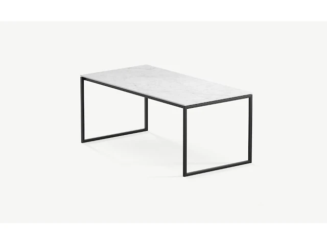 1x keramische tafelblad statuarietto bianco matte - 3000mm - afbeelding 1 van  4