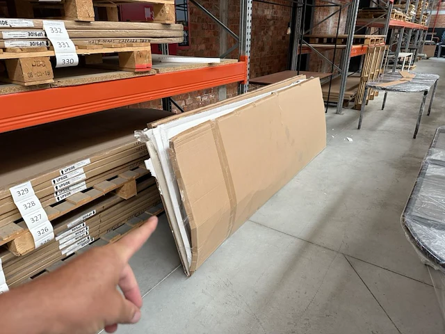 1x keramische tafelblad statuarietto bianco matte - 3000mm - afbeelding 4 van  4