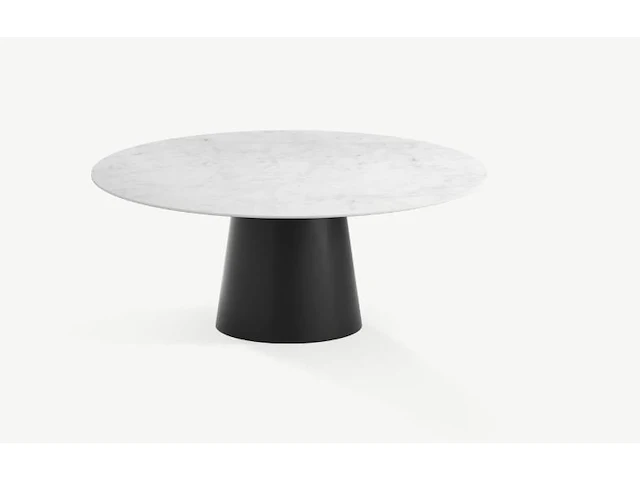 1x keramische tafelblad statuarietto bianco matte - dia 1500mm - afbeelding 1 van  3