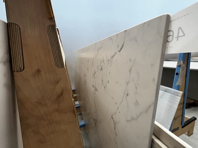 1x keramische werkblad carrara - 2200x900mm - afbeelding 4 van  4