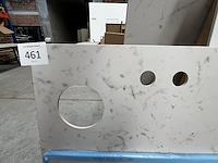 1x keramische werkblad statuarietto bianco matte - 3000x630mm - afbeelding 2 van  4